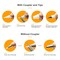 100 Pieces & 16 Inches Tipless Piping Bags, Extra Thick Pastry Bags Disposable, Non-Slip Icing Piping Bags Disposable Design, Cake Decorating Bags Easy to Squeeze the Icing Cream.